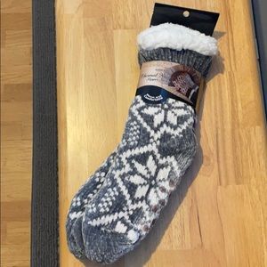 mia & tess Thermal Knit Slipper Socks